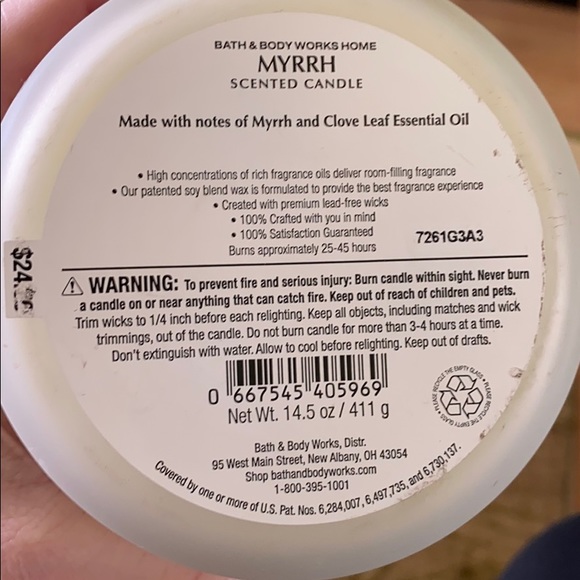Bath and Body Works Myrrh 3 Wick Candles (2) - Picture 2 of 2